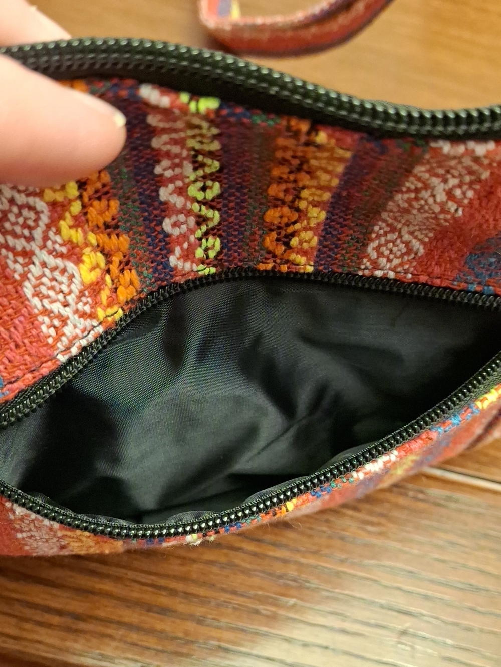 Desigual Bohemian Striped Fabric Hobo Bag - Preloved  Multicolor - Picture 9 of 15
